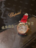萧邦（Chopard）Happy Sport女表快乐钻石机械机芯表间金表盘红色表带瑞表礼物 实拍图