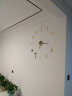 现代简约客厅大挂钟免打孔3D立体创意艺术墙贴钟表DIY钟表时尚数字挂钟 土豪金（直径70-90厘米） 其他 实拍图