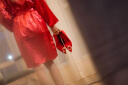 ROSE CASTLE婚鞋女 新娘鞋红色高跟鞋女细跟尖头浅口单鞋中式秀禾服婚礼鞋 红色(6.5厘米）礼盒版R6229 37 晒单实拍图