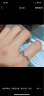 【配送证书】丹琴 莫桑钻D色求婚银戒指女款时尚经典六爪镶钻情侣开口一克拉钻戒指环结婚生日情人礼物 JZ023皇冠六爪（六十分） 实拍图