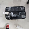 卡希度铝框行李箱拉杆箱男女小登机箱大号旅行箱学生密码箱结婚皮箱子 功能挂包 铝框一黑色 20英寸 登机箱 实拍图