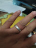 九壹银庄六字真言梵文佛教复古民族风990足银戒指个性百搭男女款开口指环 实拍图