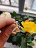 鸣钻国际钻戒女PT950铂金白金钻石戒指/活口可调节求婚婚戒生日送女友礼物 50分效果FG色 实拍图