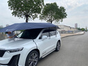 迈牛 全自动汽车移动车篷遮阳伞车衣罩智能遥控车棚电动折叠防晒隔热 全自动藏青（长5.2米*宽2.4米） 全车型通用 实拍图