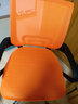 百魅办公椅电脑椅子靠背家用学习椅 会议椅久坐老板椅家居培训椅 黑框橙色 实拍图