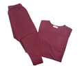 浪莎秋衣秋裤男内衣莫代尔棉竹纤维基础内衣木代尔男士薄款内衣套装 圆领-酒红 XL /175码 实拍图