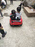 小童鞋【宾利授权加长版】儿童电动车四轮遥控车可坐人玩具车汽宝童车  【宾利授权】红+四驱+皮座（热卖推荐） 实拍图