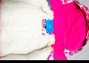LONGE 儿童滑雪服套装男童女童防水加厚保暖中大童宝宝滑雪衣滑雪裤 玫红+玫红 8码120 实拍图