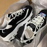 斯凯奇（Skechers）女鞋夏季小白鞋蕾丝休闲运动熊猫鞋黑色增高厚底老爹鞋11959 黑色/白色/BKW 39.5 尺码偏大，建议选小半码 实拍图