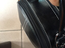 爱情鸟斜挎包女士牛皮单肩包百搭大容量通勤女款小方包豆腐包 黑色 牛皮(保证牛皮) 实拍图
