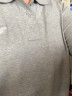 北面短袖T恤男时尚商务polo衫吸湿排汗户外休闲短袖翻领舒适半袖上衣 DYX/灰色 XL/180(建议拍小一码) 实拍图