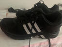 阿迪达斯 （adidas）男鞋跑步鞋 2025秋季新款运动鞋低帮缓震耐磨透气休闲鞋子男 经典黑白/网面透气/热销款/建议拍大半码 44.5 实拍图