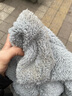 浩冠 小熊护耳朵帽子女冬季可爱冬天毛绒围巾连帽一体韩版秋冬天百搭保暖潮 灰色 帽子围巾一体 实拍图