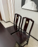 南巢 实木餐桌椅组合乌金木餐桌椅方圆两用可折叠餐桌新中式饭桌家具 单餐桌 1.2米 晒单实拍图