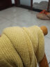 长款日系小围巾女冬季保暖纯色毛线针织围脖学生韩版男情侣款百搭 黄色 晒单实拍图