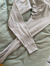 花花公子德绒秋衣秋裤女保暖内衣女磨毛羊绒贴片套装桑蚕丝10A抗菌防螨秋 实拍图