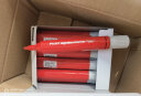 百乐（PILOT）大容量白板可擦笔 水性可擦 粗杆记号笔 物流标记笔 WBMAR-12L红色10支装  实拍图
