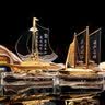吉祥源  一帆风顺水晶帆船摆件创意纪念品定制刻字退休离职留念商务礼品K9水晶商务礼品家居客厅装饰品 一帆风顺（小号）长宽高18*6*20CM 实拍图