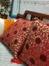 凯比特中式抱枕靠垫靠枕中国风古典客厅红木沙发靠背腰枕扶手枕高档含芯 纯色-石榴花 58cm*58cm靠垫(含芯) 实拍图