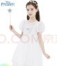 迪士尼（Disney）女童连衣裙儿童爱莎公主网纱裙小女孩节日表演裙 HXM092白色120cm 晒单实拍图