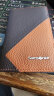 Samsonite/新秀丽男士商务卡包多功能牛皮名片夹钱包 TK6*13017 棕色/橙色 实拍图