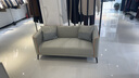 岸茂 布艺沙发网红轻奢两人位沙发小户型北欧双人卧室客厅科技布服装店门店休息小沙发 浅灰色科技布(升级海绵版) 大双人位(加2抱枕) 144cm 实拍图