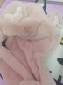 娜梵度儿童帽子秋冬季男童女童围巾围脖手套三件套装男孩女孩一体帽M19 M儿童款粉色【帽子围巾手套三合 均码：2-15岁 实拍图