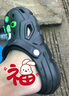 猫力洞洞鞋男士夏季新款户外穿EVA踩屎感增高沙滩防滑耐磨凉鞋女款 黑色【巴斯光年】 40-41 适合39-40 实拍图