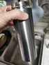 希诺（heenoor）保温杯十大品牌男316不锈钢轻量便携水杯车载高档商务办公茶杯 中闪银灰- 480ml 实拍图