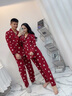 歌佰芬本命年情侣睡衣纯棉春秋冬季新婚休闲家居服结婚可外穿大红色睡衣 AA7742莱卡棉拉架 2XL 女+男XL 实拍图