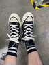 匡威（Converse）经典款男女鞋三星标1970s休闲鞋情侣帆布鞋百搭黑高帮162050C 162050C 高帮黑色 现货 36 实拍图