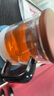 ORTOR玻璃马克杯大容量双层手柄杯办公茶杯带盖茶水杯子家用礼盒装 兰科手柄杯（小号）+咖啡勺+杯垫 实拍图
