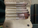 邦菲化妆刷套装眼影刷粉底刷唇刷腮红散粉刷眉刷睫毛刷专业化妆工具 7支 香槟色+蝴蝶结刷包 实拍图