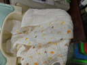 全棉时代婴儿春夏水洗纱布浴巾纯棉超柔吸水毛巾儿童宝宝洗澡巾 【六层柔纱】小鸭子 115×115cm 实拍图