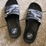 回力拖鞋男浴室凉拖男女情侣款一字拖舒适厚底耐磨室外防滑凉拖鞋 3333-37黑色 40 实拍图