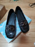 玲峰 2021时尚休闲软底简约妈妈真皮大码女鞋41-43夏季新款 脚宽胖一脚蹬舒适单鞋女平底皮鞋40 黑色 37 实拍图