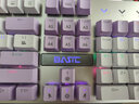 本手机械键盘有线键鼠套装 紫色键盘鼠标猫耳朵耳机三件套 背光可爱男女生办公台式电脑笔记本电竞游戏 紫白-混光茶轴两件套【键盘+鼠标】 实拍图