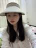 素锦初澜防晒帽子女夏季遮阳帽韩版防紫外线大檐遮脸太阳帽发箍UV空顶骑车 米色 UPF50+ 均码(55-60cm)含防风绳 实拍图