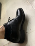 卡帝乐鳄鱼（CARTELO）男士皮鞋透气牛皮正装鞋低帮系带内增高皮鞋男Z9274 黑色 38 实拍图