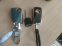 亿航成大众钥匙套宝来速腾探岳高尔夫捷达polo途观L凌度车朗逸钥匙包扣 大众A款【曜石黑+金属扣】 实拍图