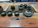 琅庭琊坊龙泉青瓷功夫茶具套装手工哥窑冰裂纹家用客厅中式陶瓷盖碗茶壶 铁胎藏青 实拍图