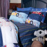 梦洁宝贝 儿童家纺 全棉印花卡通四件套 纯棉床单被套 泡泡卡丁车 1.5米床 实拍图