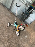 纳豆儿童三轮车脚踏车手推车婴儿溜娃神器宝宝遛娃儿童车1-2-3-5岁 蒂芙尼蓝-经典款【一键折叠】 实拍图