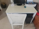 福红龙【现货秒发】电脑桌台式家用现代简约写字桌办公学习简易书桌 白枫色+白架 长100*宽60*高73 实拍图