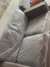 8H 独袋装弹簧布艺沙发B1 可拆洗小户型日式简约实木沙发 暮光灰（深灰）） 两人位 实拍图