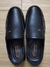 蜻蜓牌真皮男鞋新款夏季透气男士皮鞋男镂空凉皮鞋中年人爸爸鞋防滑商务休闲皮鞋皮凉鞋中老年老人爸爸凉鞋 黑色 38 实拍图