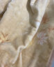 水星家纺毛毯加厚春夏午休毯子办公室空调毯拉舍尔毯 180×230 繁花枫菀 实拍图