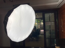 NiceFoto耐思快装深口深抛柔光箱带网格栅LED补光灯箱直播柔光罩可兼容金贝神牛保荣卡口金属卡盘快拆灯罩 LED-120按键快装深抛柔光箱(带网格） 实拍图
