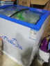 先科（SAST）雪糕冰柜商用小型卧式展示柜冷藏冷冻保鲜冷柜圆弧透明玻璃门超市摆摊大容量冰棍冰糕冰淇淋饮料柜 【蓝白升级款】SD/SC- 159L 实拍图