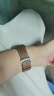 华为（HUAWEI）手表原装watch3丨GT丨GT2丨2e丨Pro丨buds真皮运动氟橡胶原装表带 华为GT3原装真皮表带可可棕22mm简装 watch3/GT/GT2/GT2E/Pro 实拍图